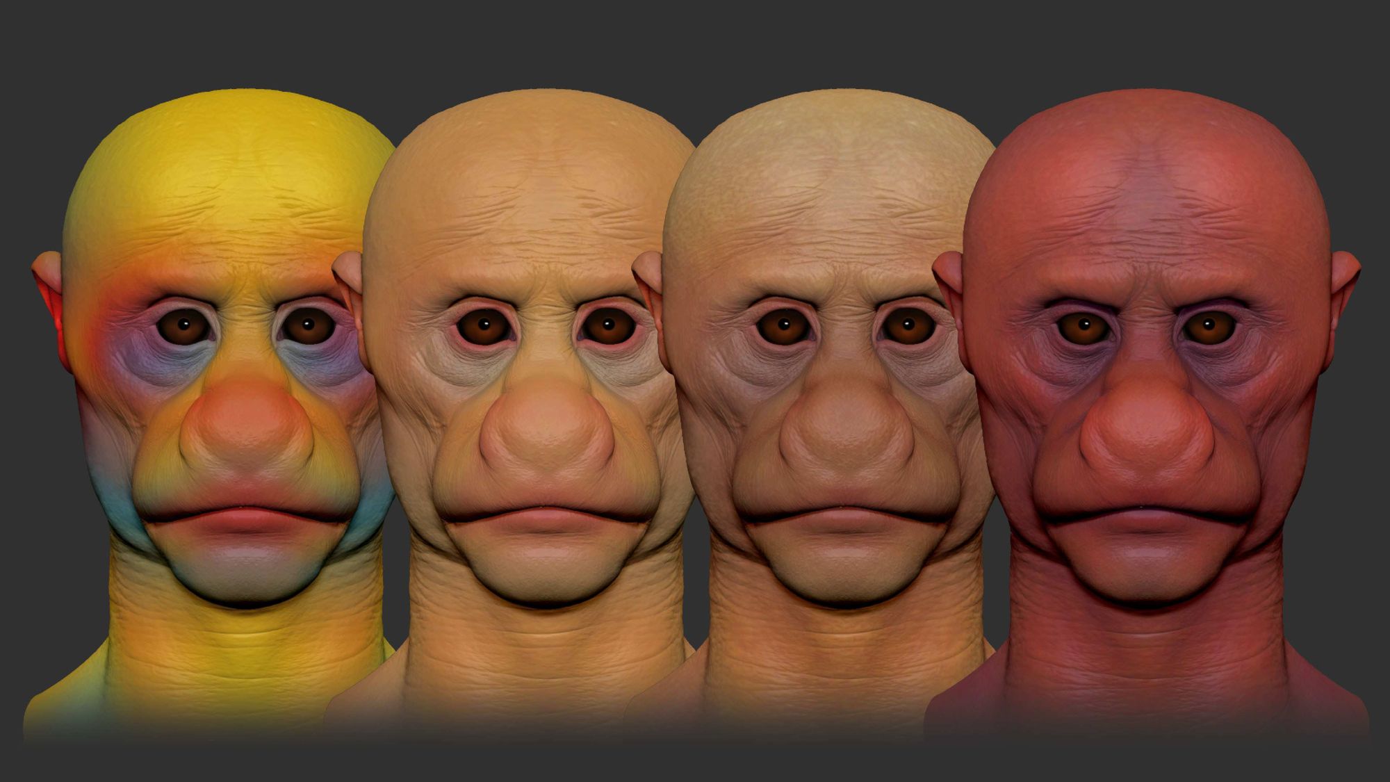 Polypainting Skin in ZBrush