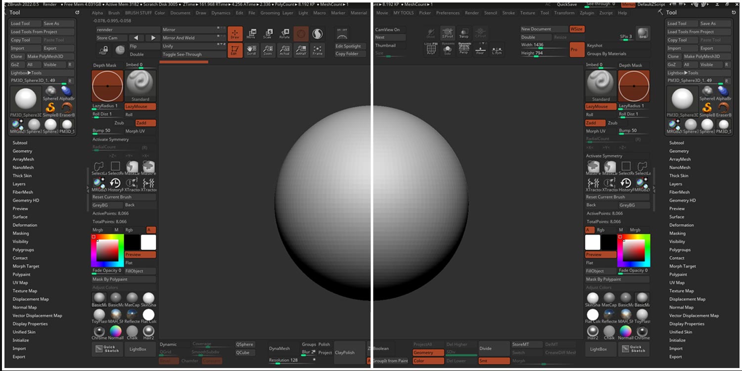 Creating a custom ZBrush UI that works