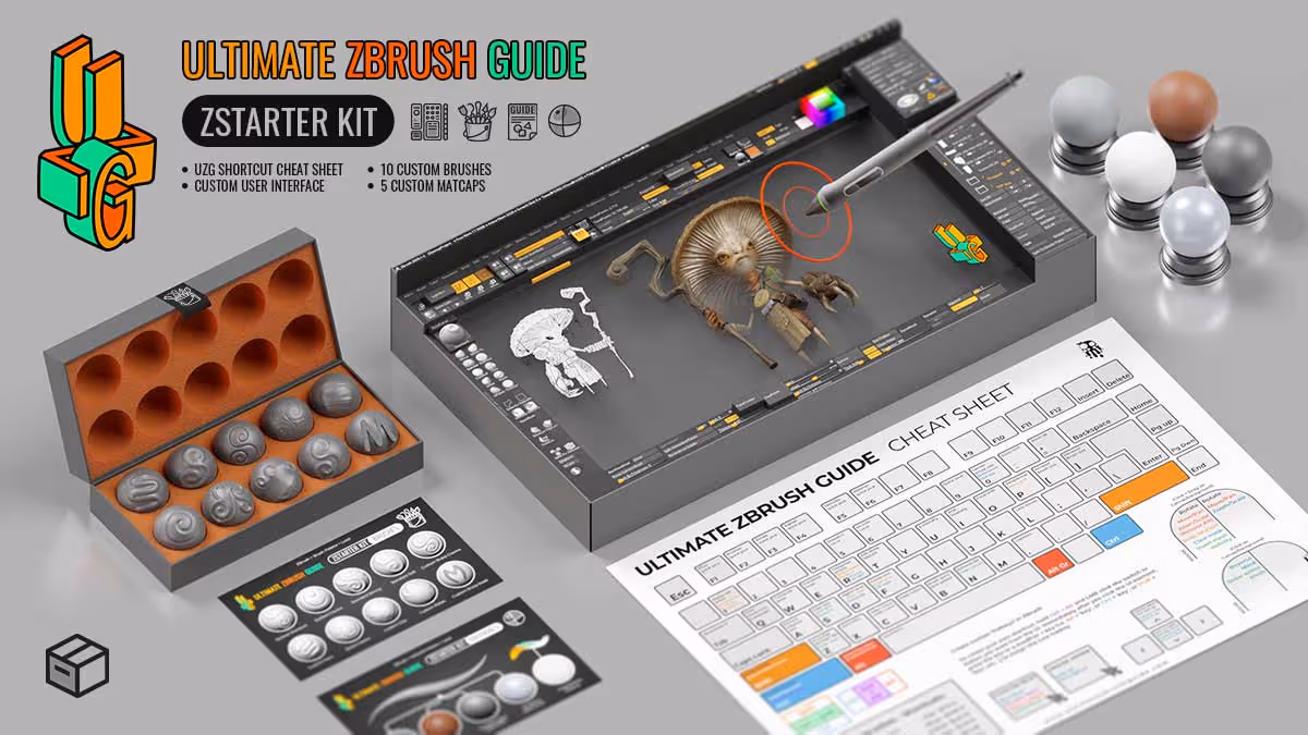 The UZG starter kit for ZBrush beginners