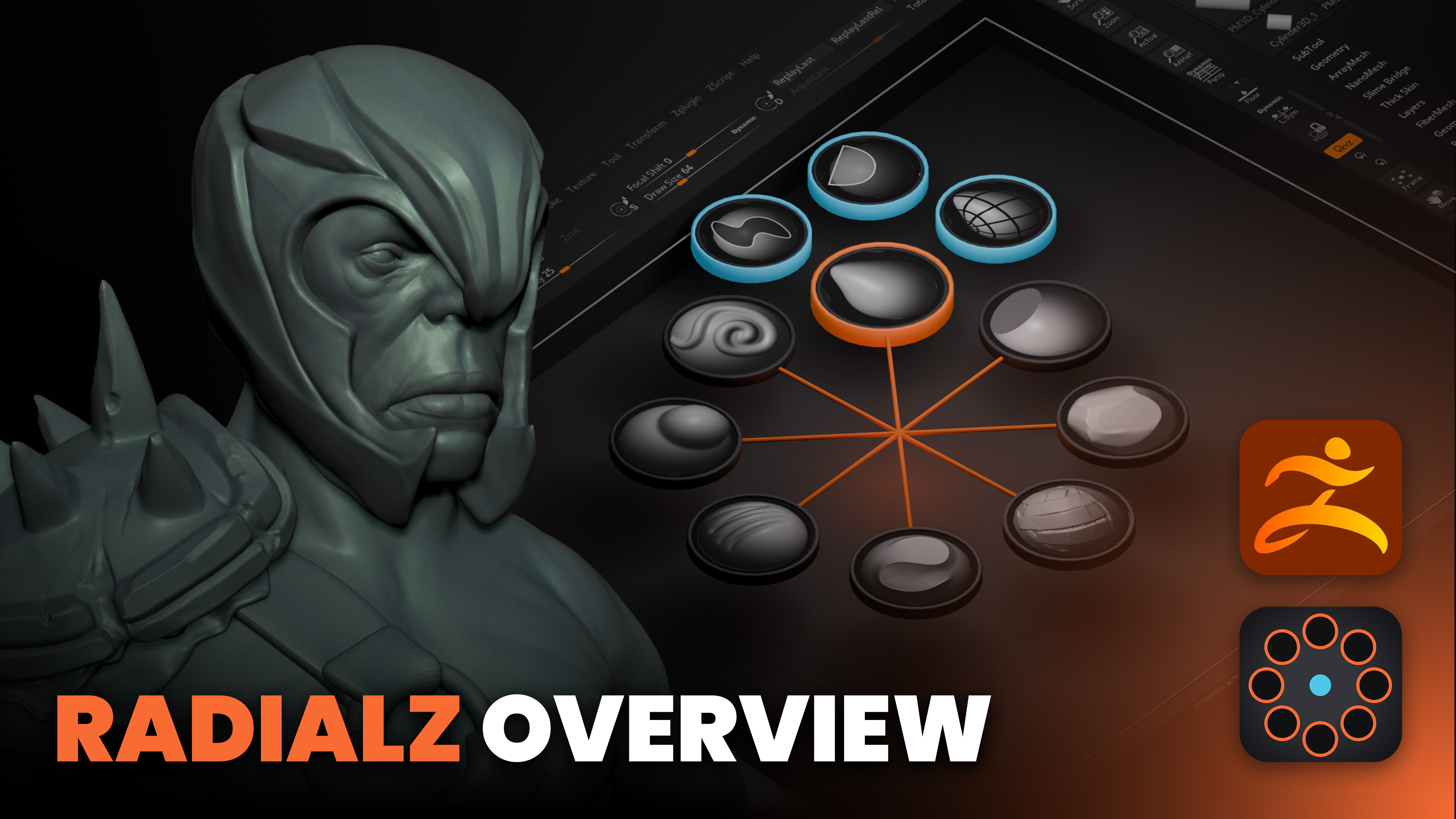 How to Stay in the Sculpting Flow with RadialZ in ZBrush