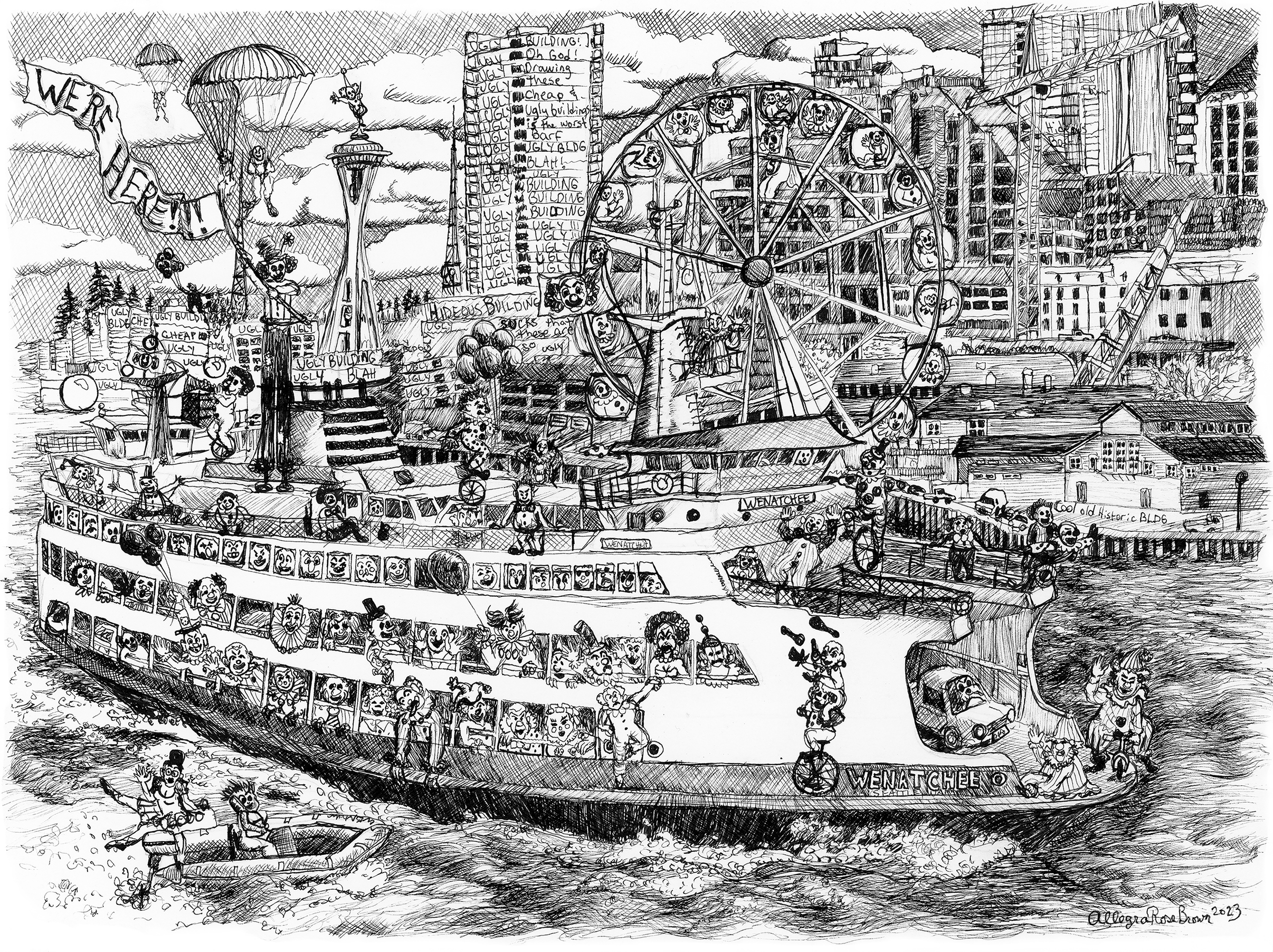 Phil, 11x15", watercolor on paper