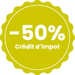 Crédit d'impôt -50%