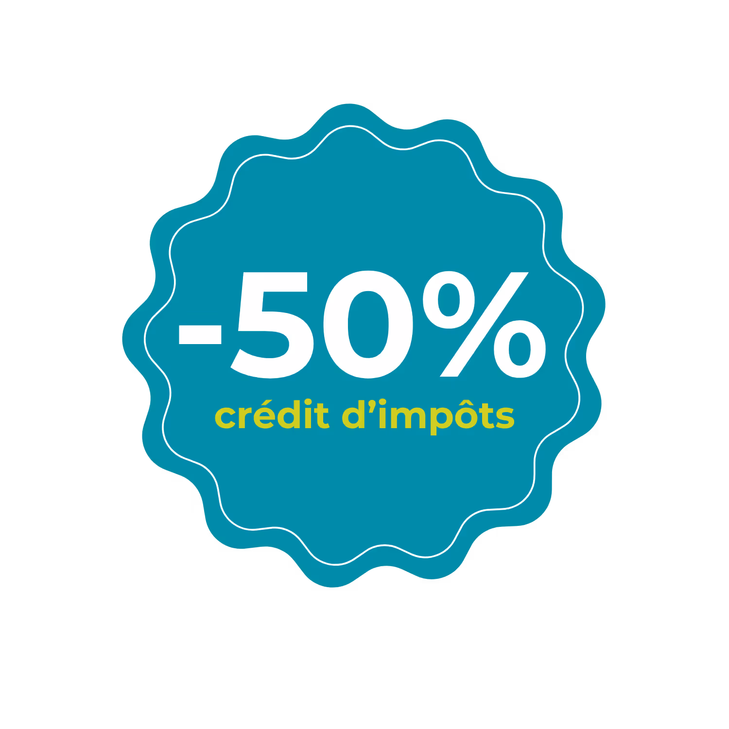 -50 % crédit d'impôts