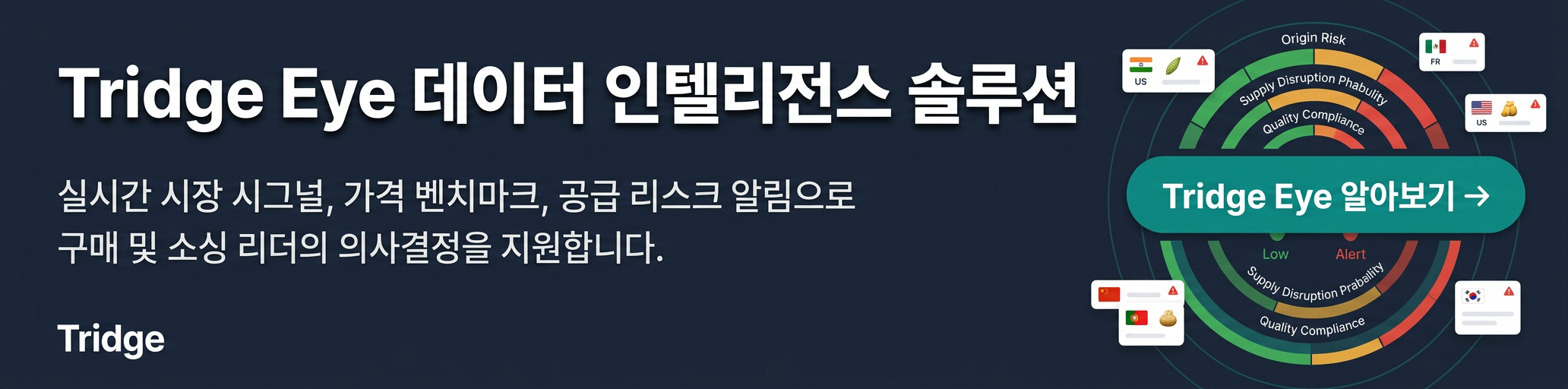 Tridge Eye 데이터 인텔리전스 솔루션