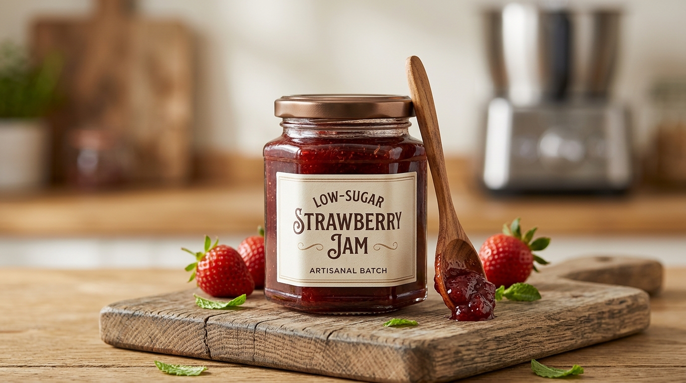 low-sugar-strawberry-jam Cover