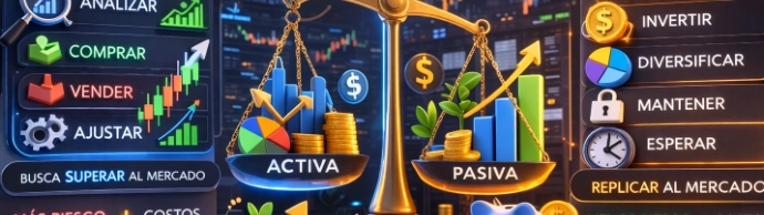 Inversión activa vs pasiva: diferencias, ventajas y riesgos