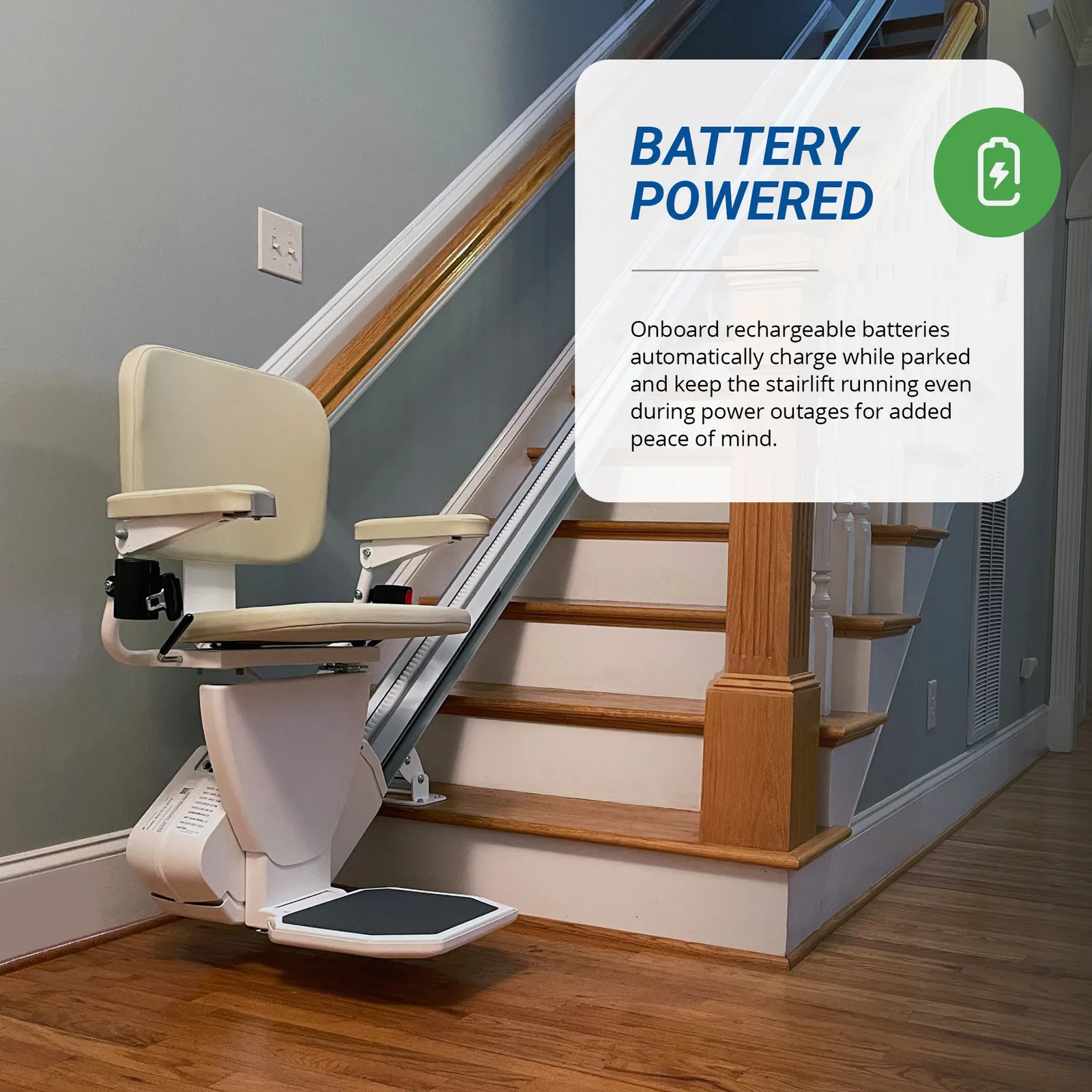 Stairlift control panel buttons