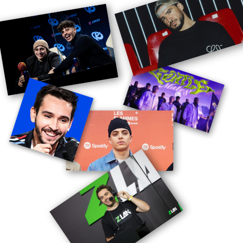Influenceurs Twitch comprenant Zerator, Anyme, Kameto