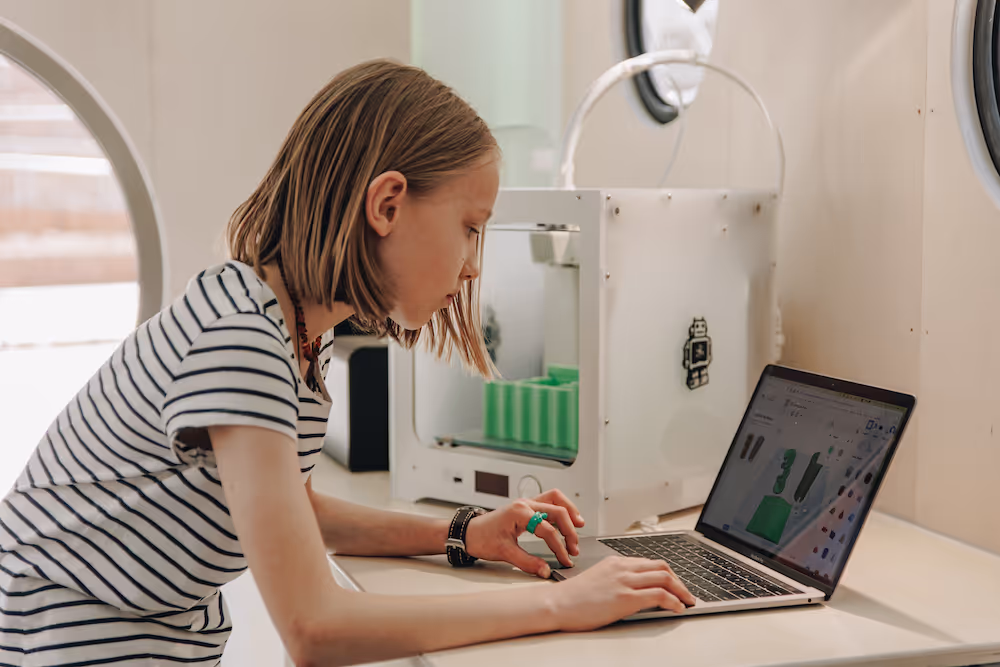 Kid 3d designing and printing