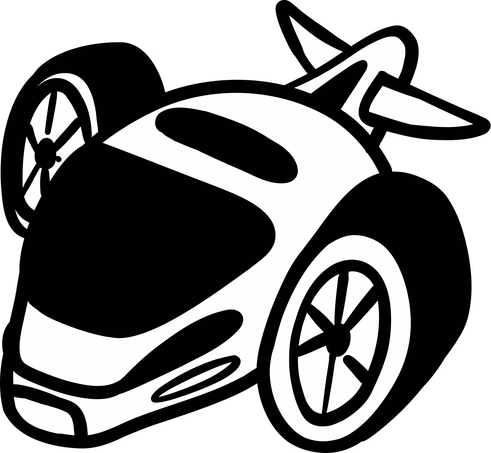 Flying car illustration