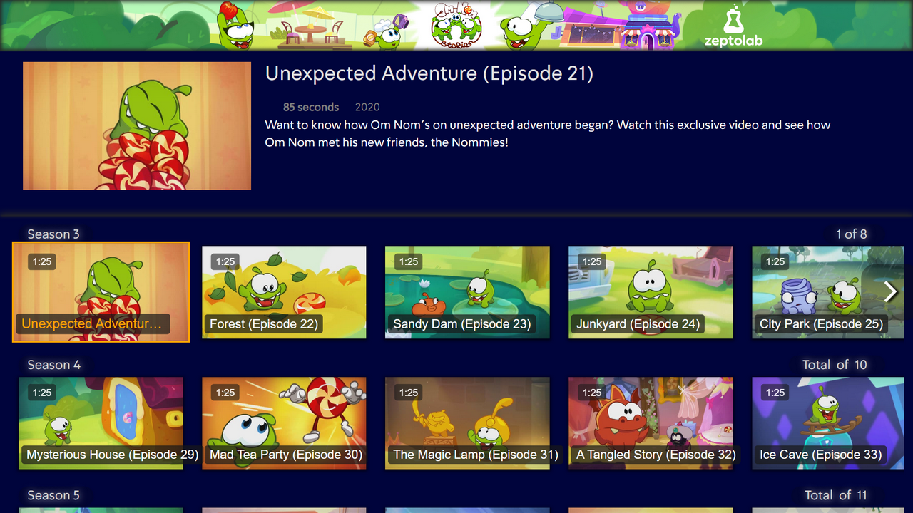 Om Nom Adventures Screenshot 2