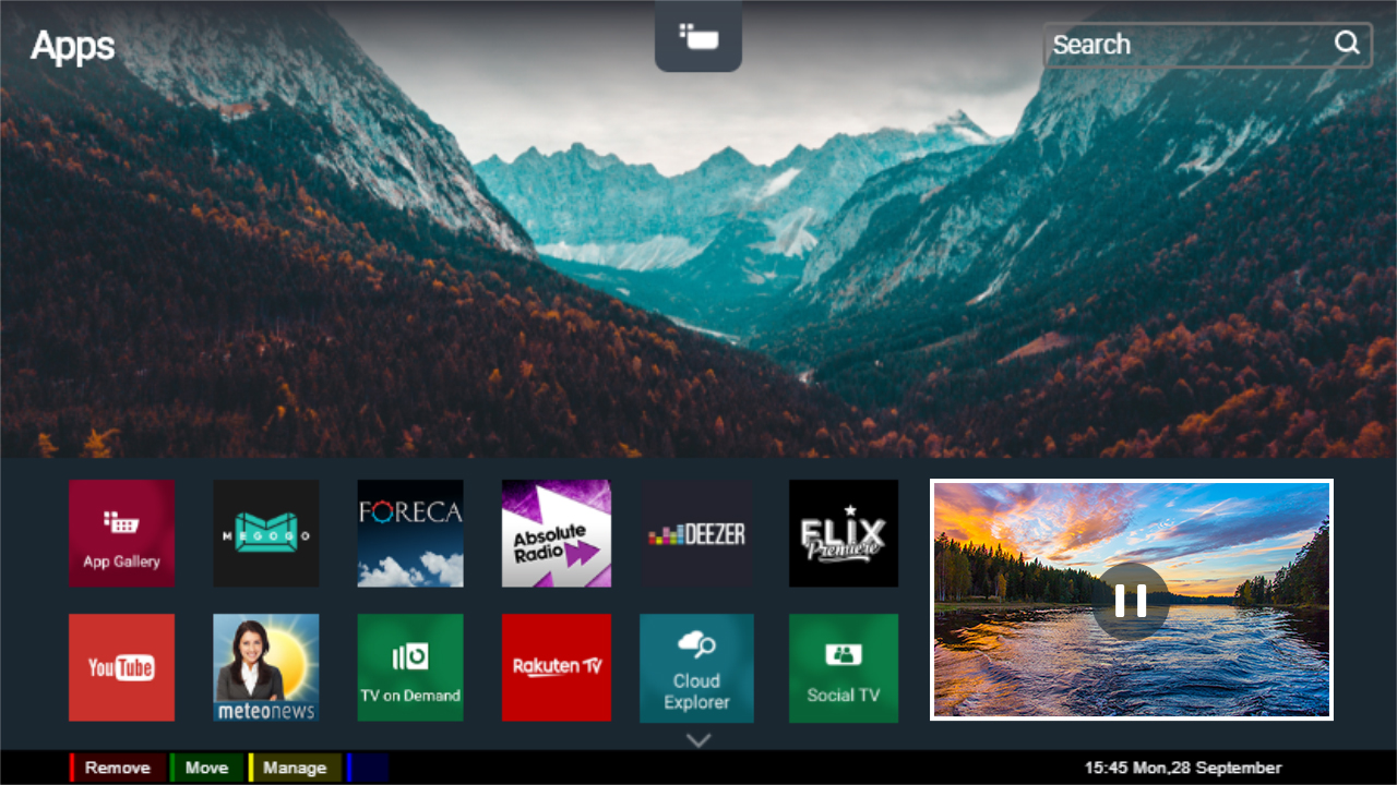 Philips smart TV portal Screenshot 1