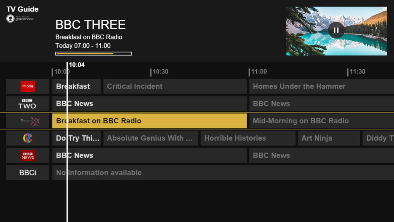 Philips IP-EPG Screenshot 1