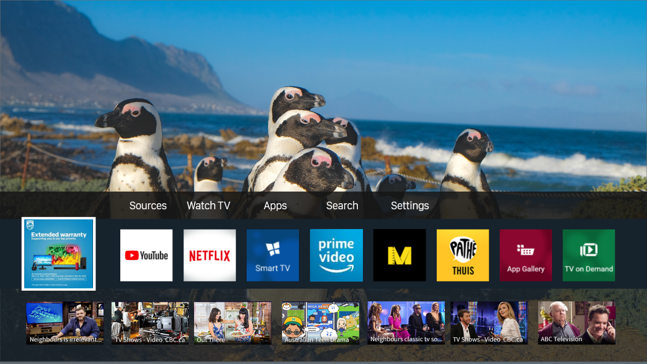 Philips smart TV portal Screenshot 2