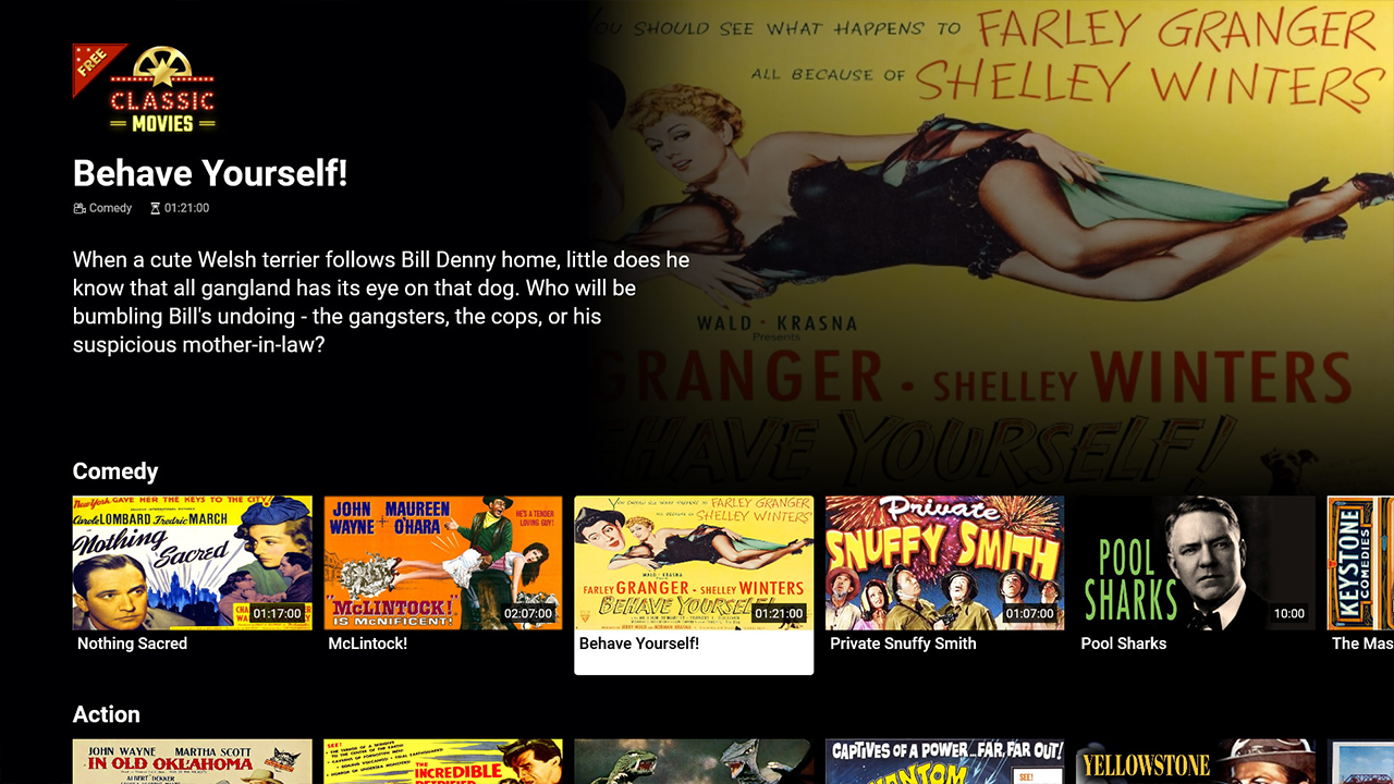 Free Classic Movies Screenshot 3