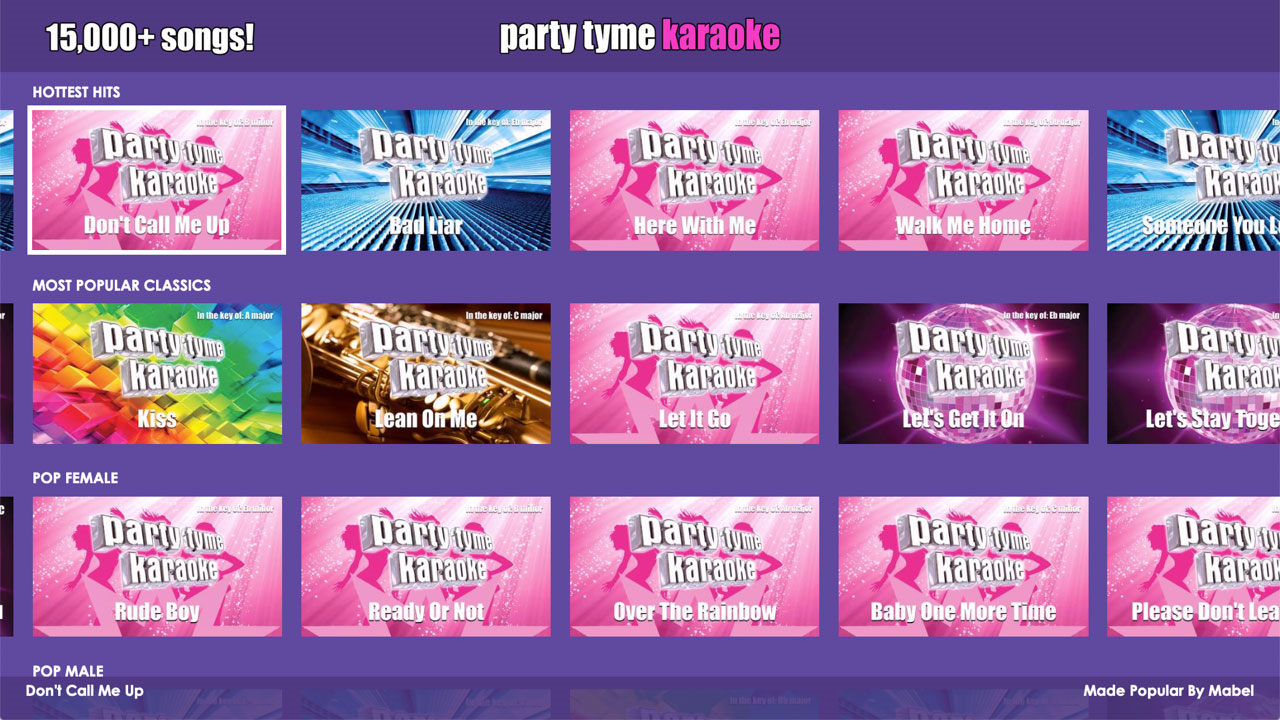 Party Tyme Karaoke Screenshot 2