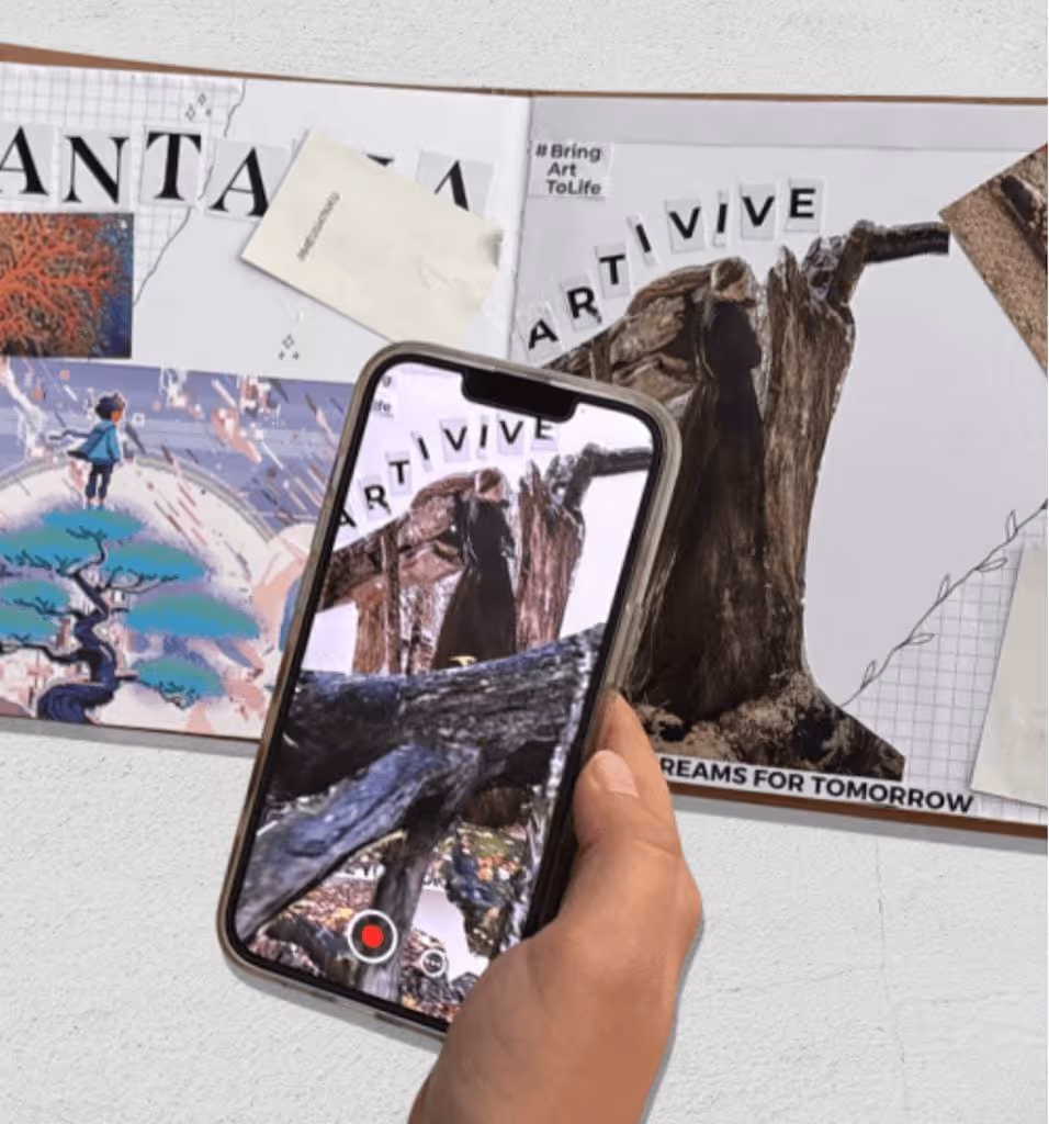With Artivive you can create Augmented Reality Scrapbooks