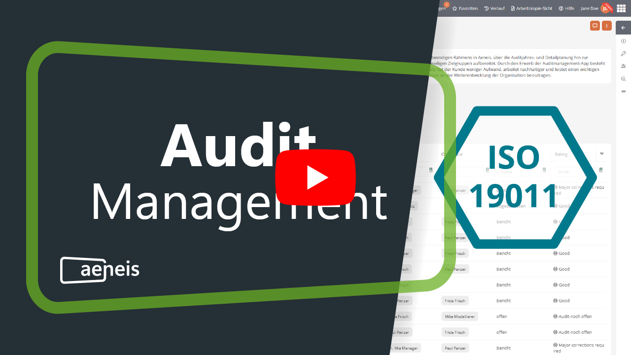 Thumbnail Video zum Auditmanagementsystem in Aeneis