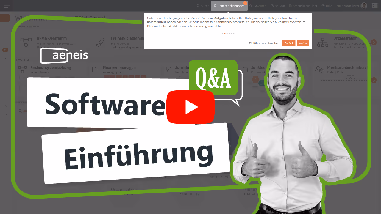 Thumbnail Video zur Einführung der BPM-Software Aeneis