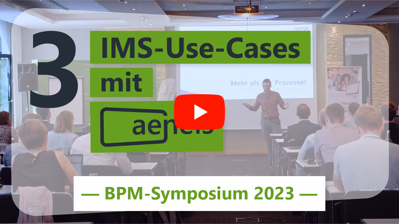 Thumbnail Video Vortrag beim BPM Symposium 2023 von Lukas Grassler