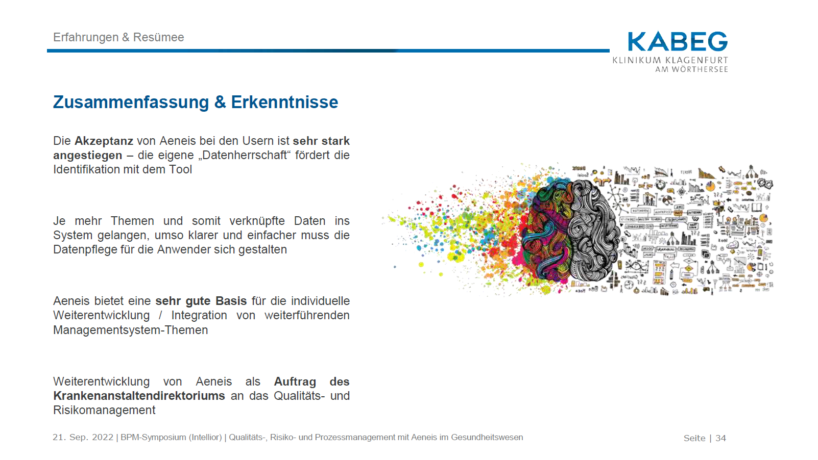 Erfahrungen und Resümee des Klinikum Klagenfurt über den Einsatz von Aeneis
