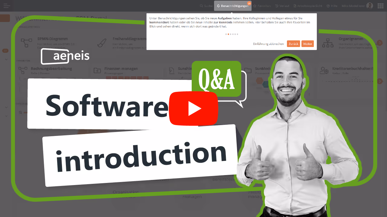 Thumbnail video introducing the Aeneis BPM software
