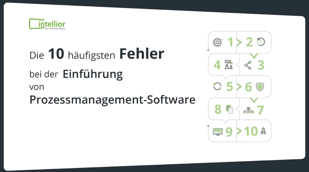 Wie Sie die 10 häufigsten Fehler bei einer Prozessmanagement-Software Einführung vermeiden