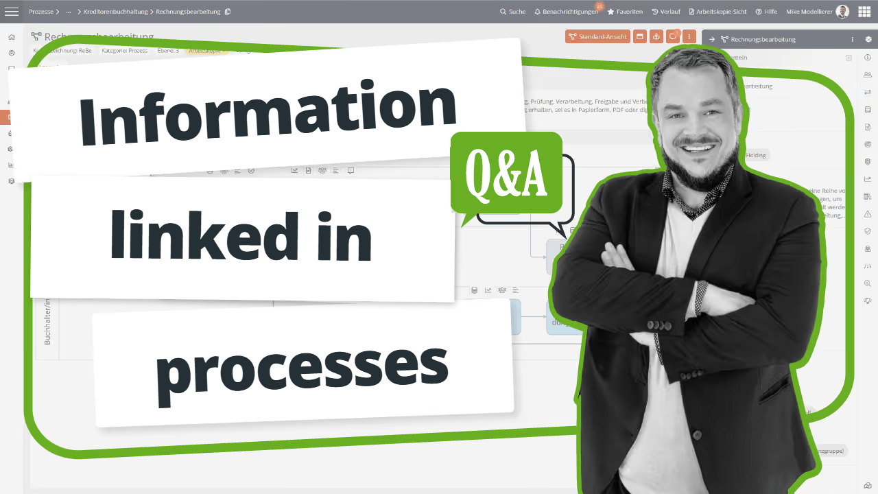 Link key information directly within your processes
