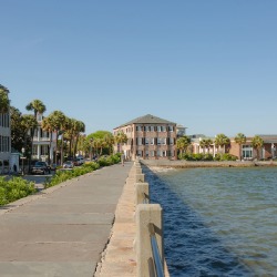 View down the battery at 40 East Bay Street