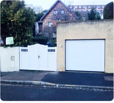 porte de garage blanche cstp