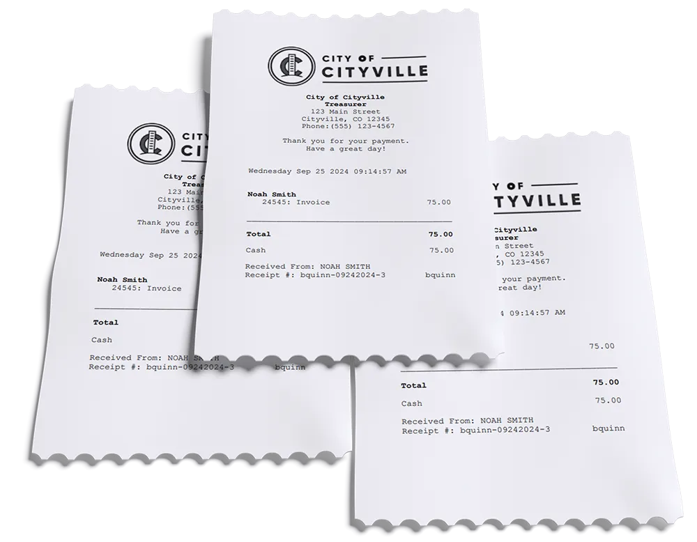 Image representing Teller’s ability to print receipts at point of sale.