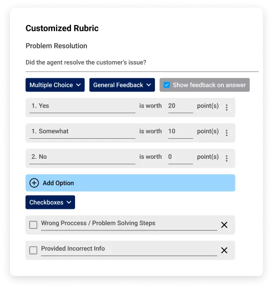MaestroQA Scorecard Builder