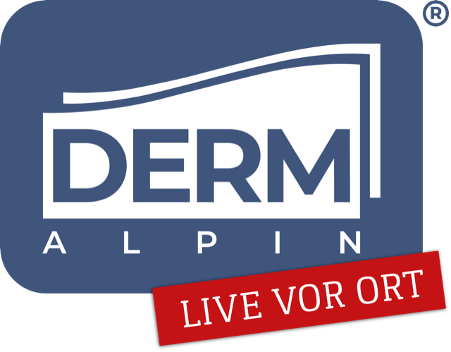 Derm Alpin Logo "Live vor Ort"
