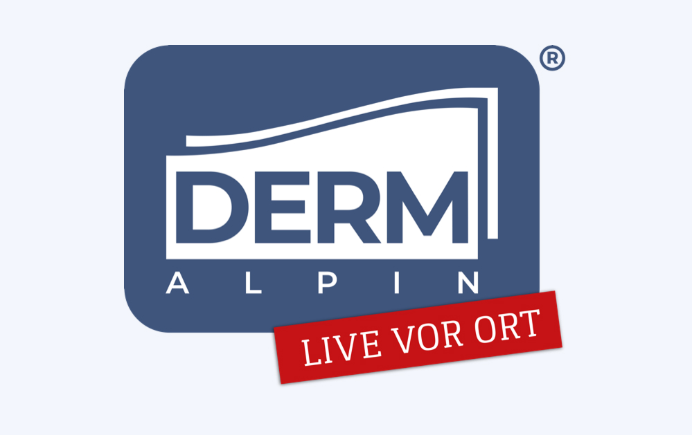 Derm Alpin Logo "Live vor Ort"
