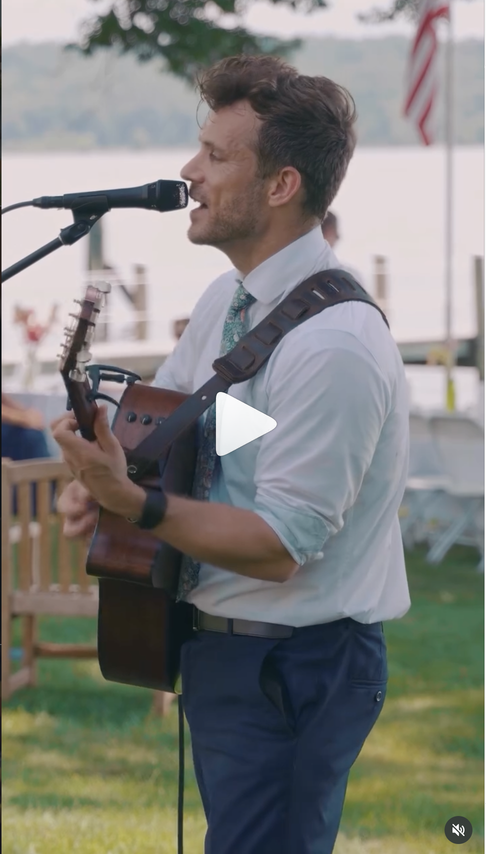 Real event footage, clip 1, acoustic guitar performance outdoors