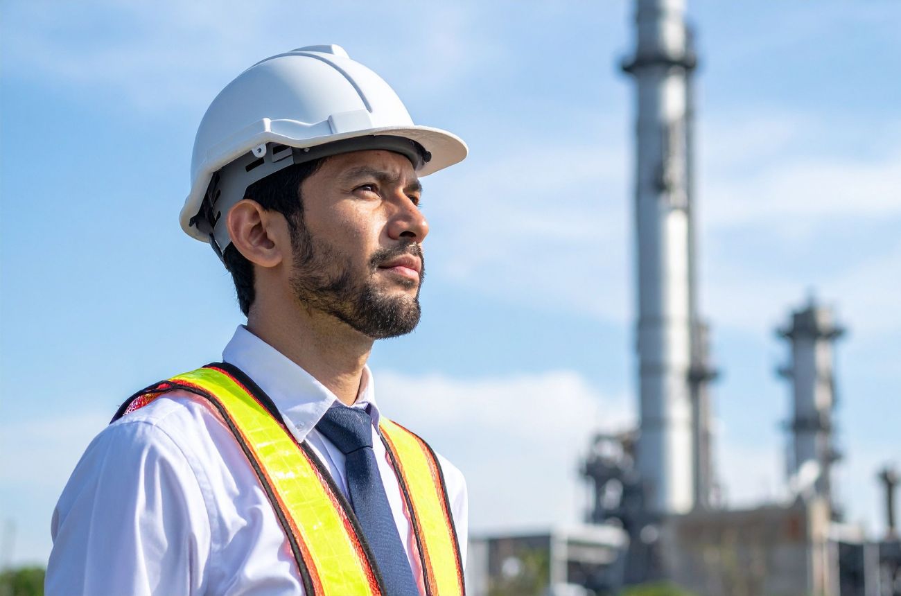 Trabajador pensando en cómo calcular la carga térmica de su empresa