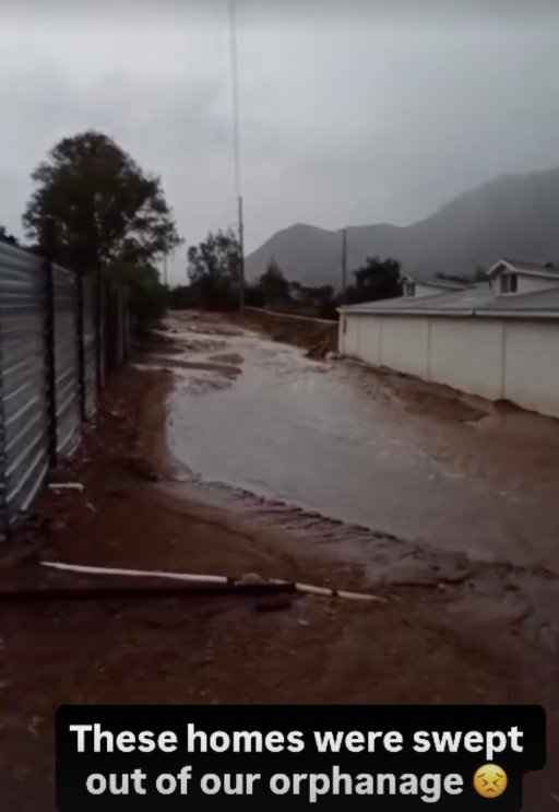 Homes at the Genesis orphanage swept away by the flood