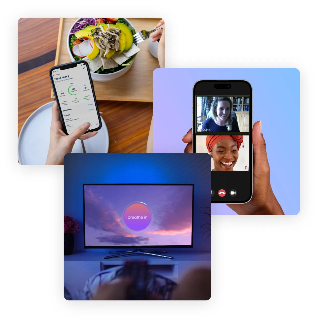 Gro Health food diary, coaching and wellbeing exercise