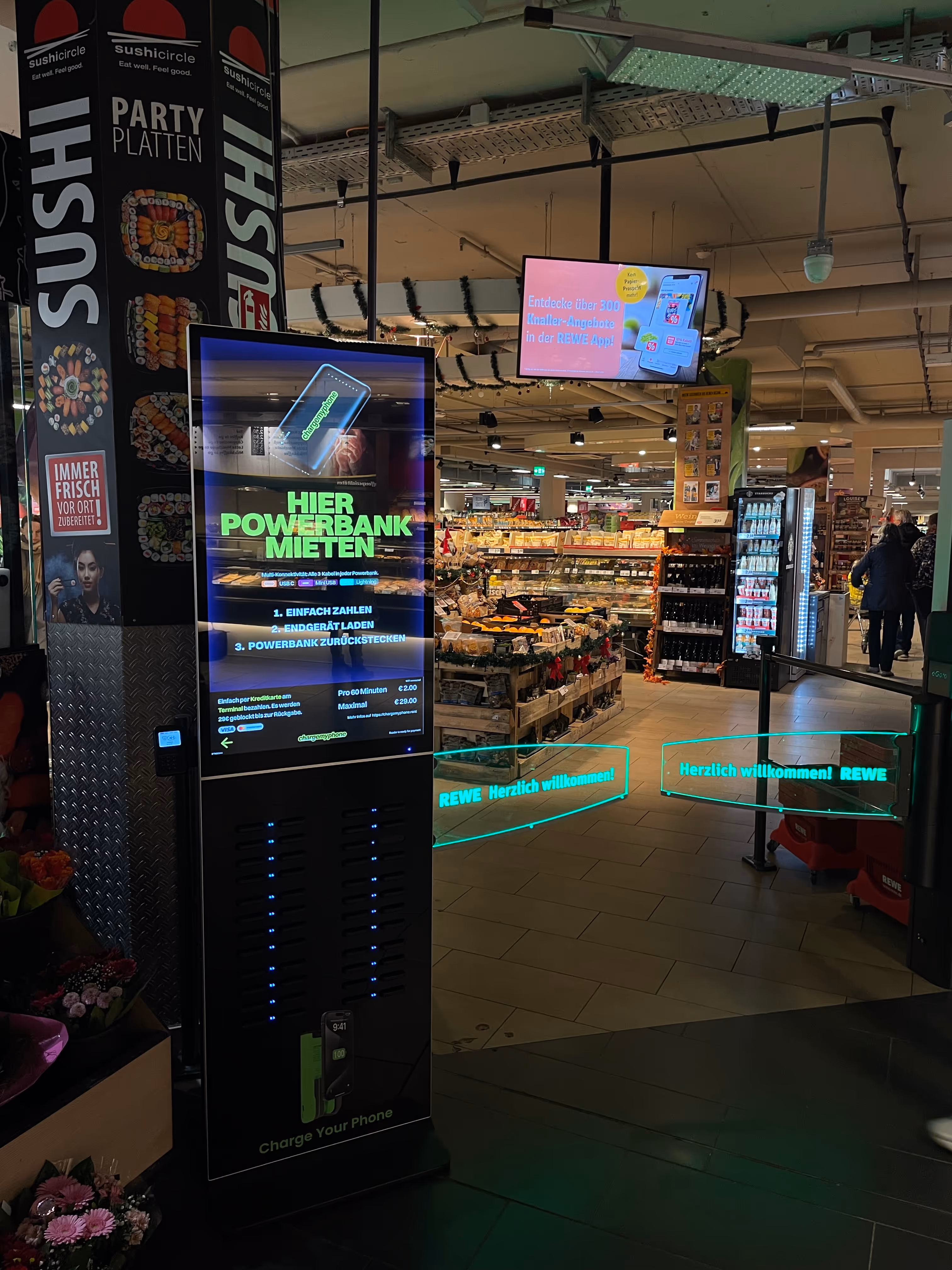 Powerbanks im Supermarkt