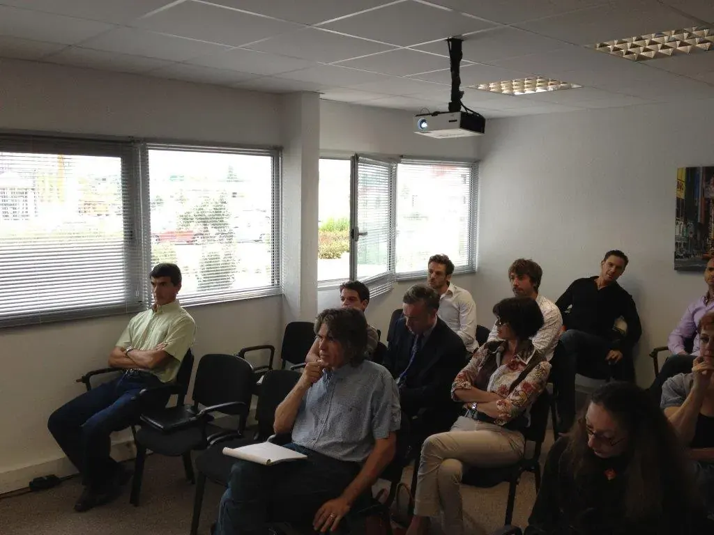 Conférence de rentrée Espace Entreprise septembre 2012 à Montpellier : participants assis en rangées face à l'intervenant