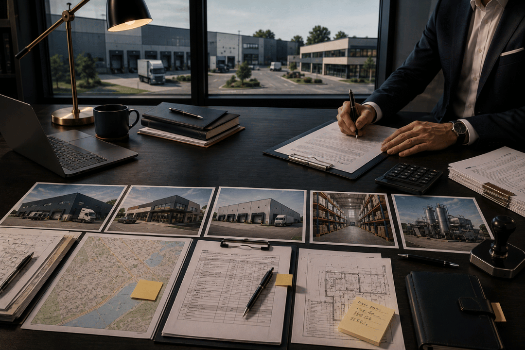 What types of property can be used as collateral for a business loan?