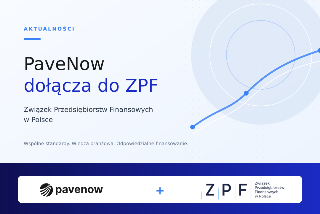 PaveNow dołącza do Związku Przedsiębiorstw Finansowych w Polsce