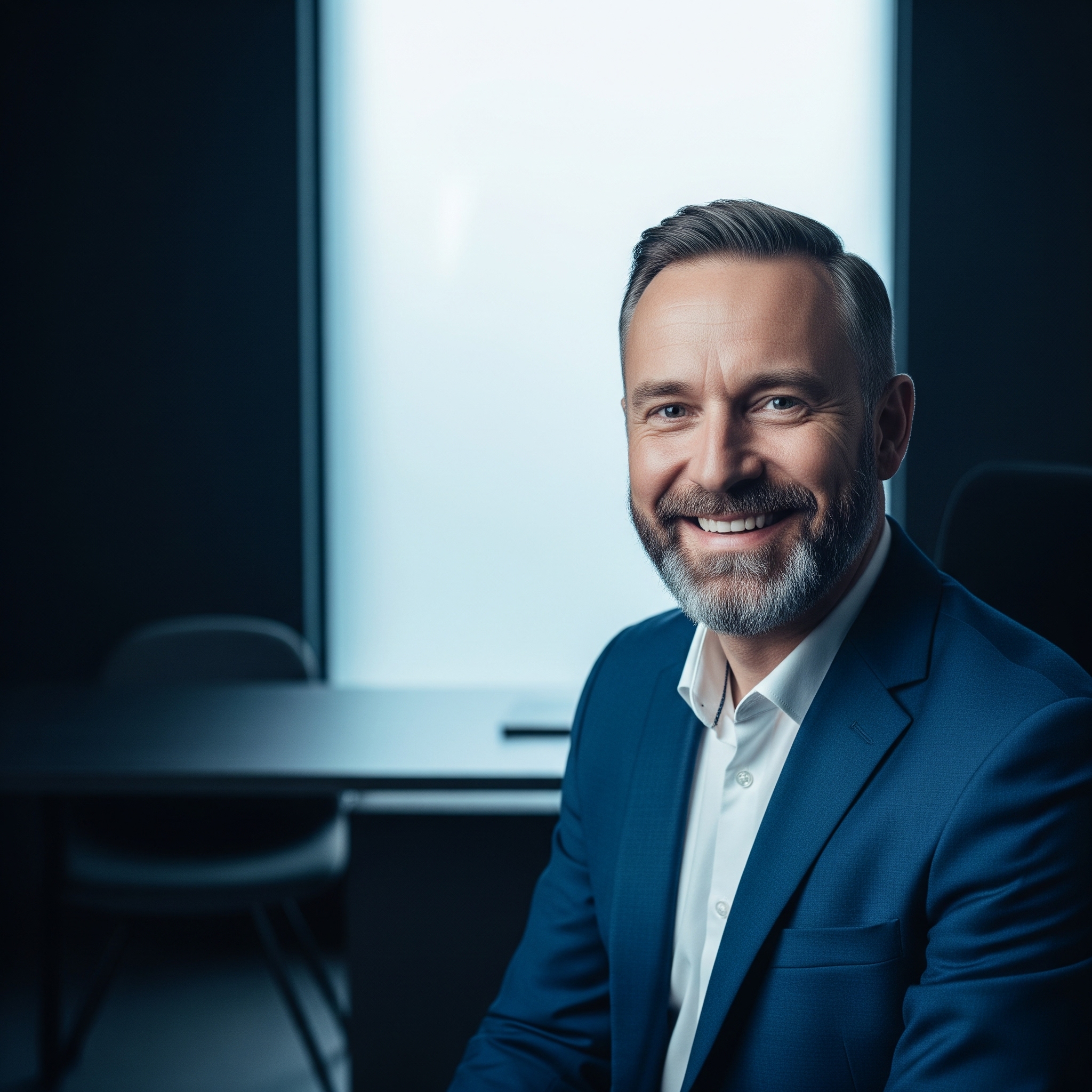 Happy broker celebrating success