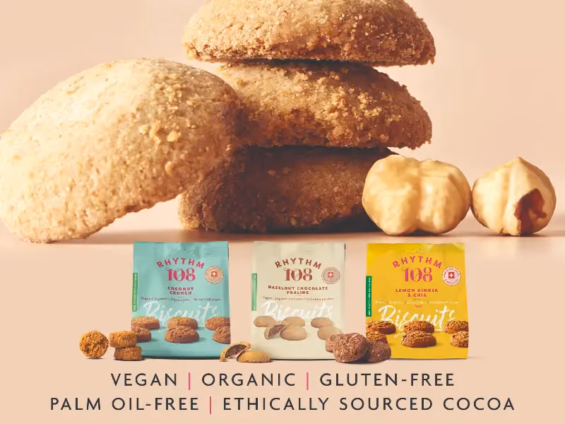 Rhythm108 Coconut Crunch Biscuit Share Bag 135gRhythm108 Coconut Crunch Biscuit Share Bag 135g