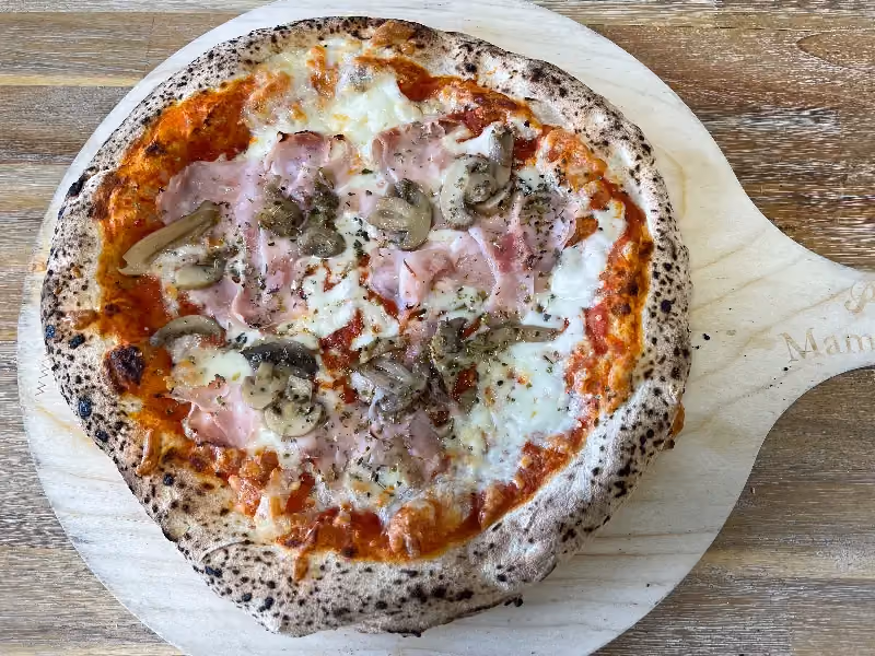 Pizza napolitaine jambon et champignons 29 cm