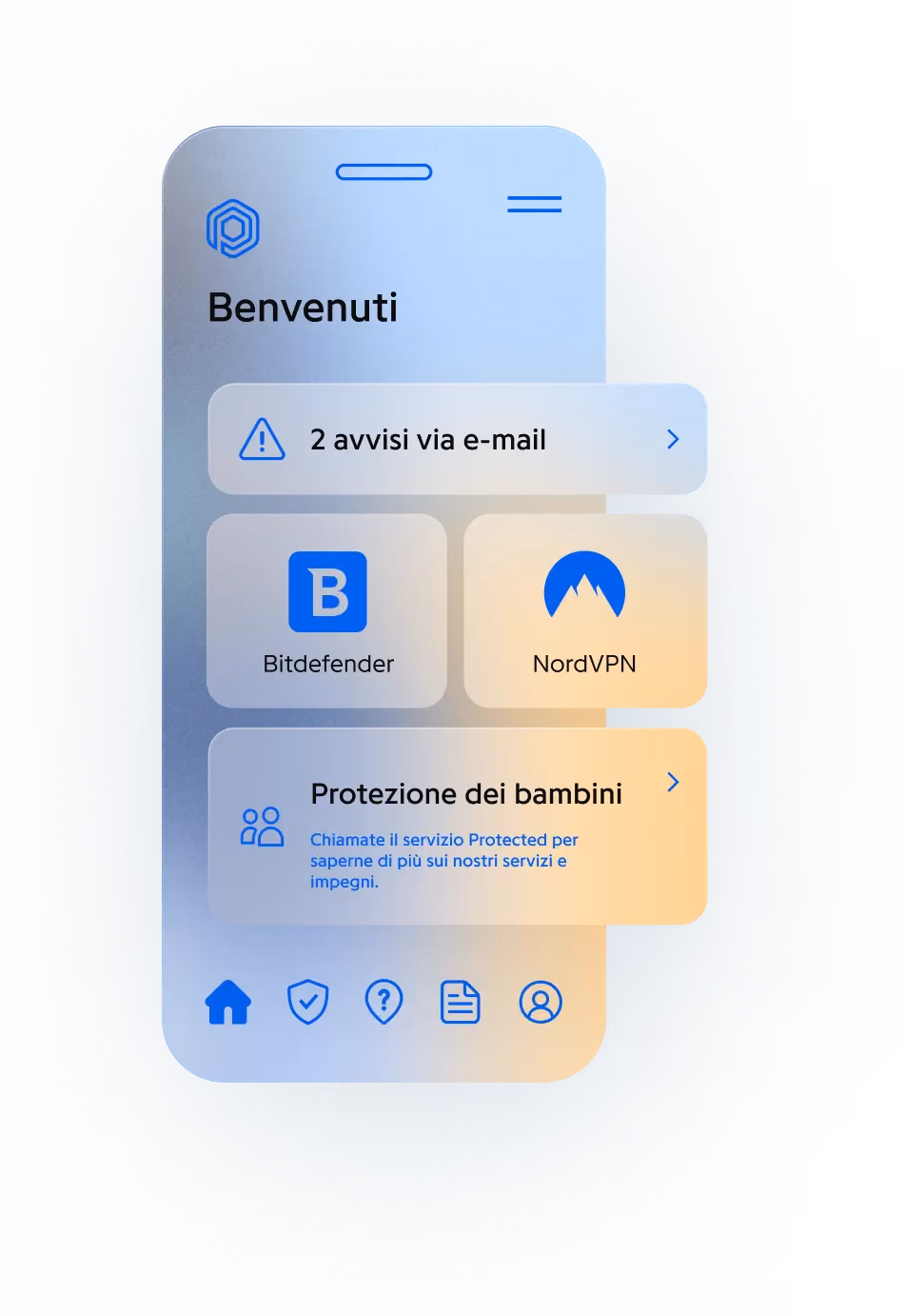 App Protected: home con Bitdefender, NordVPN e protezione dei bambini