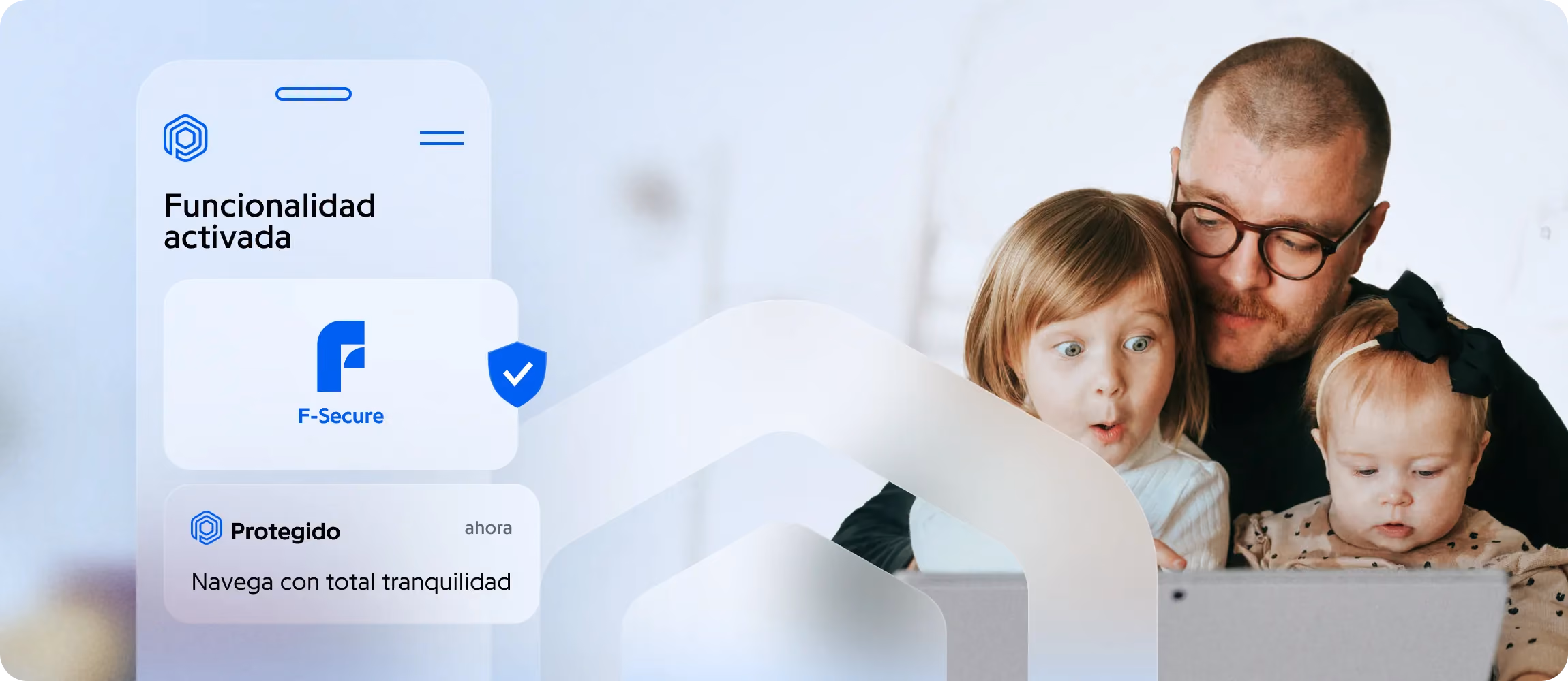 App Protected: F-Secure activado para navegar tranquilo, padre e hijos ante la pantalla