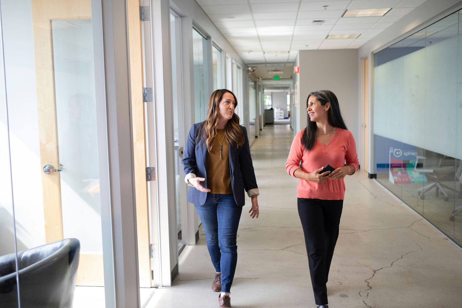 two women in the office