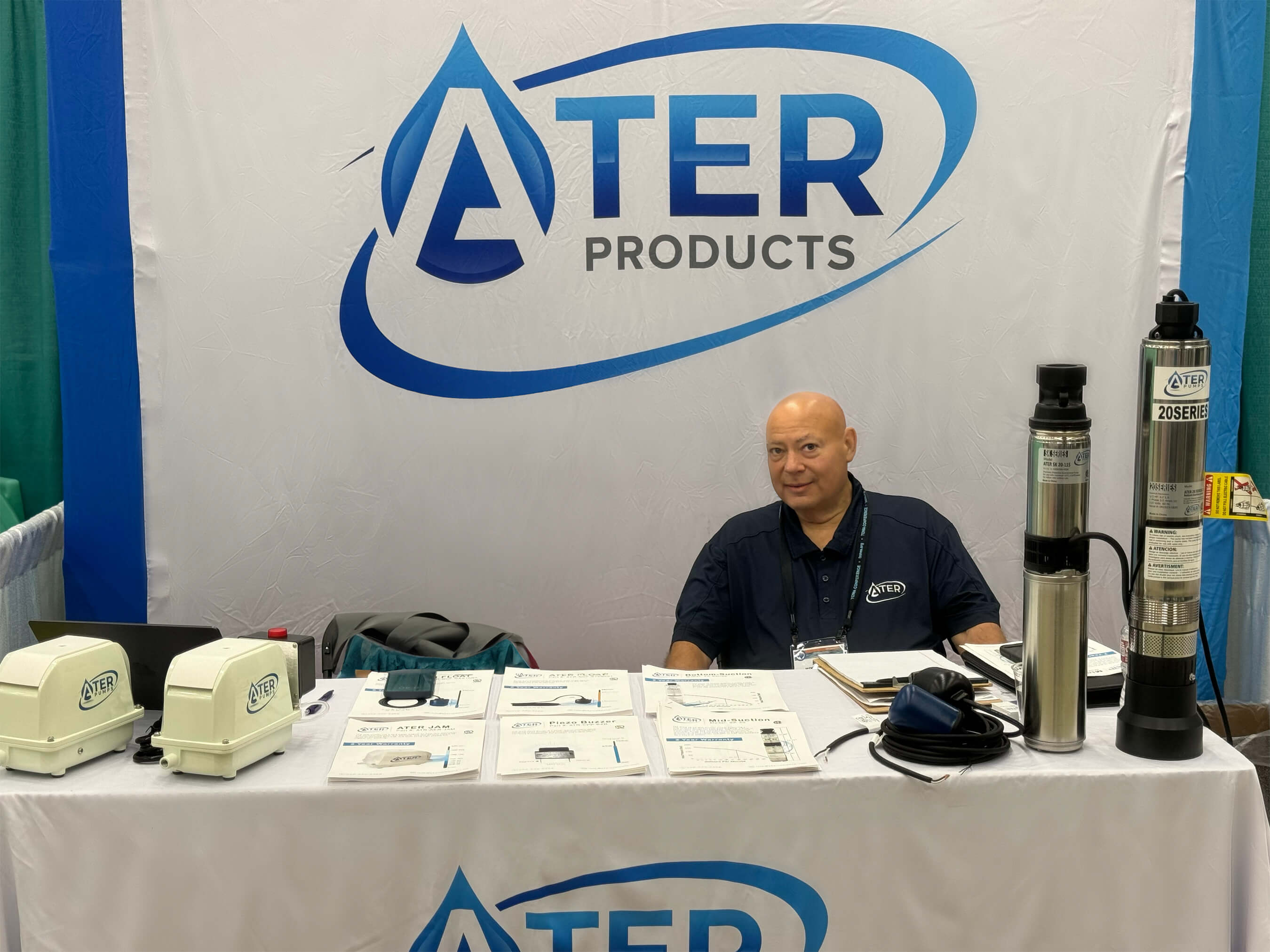 ATER trade show booth