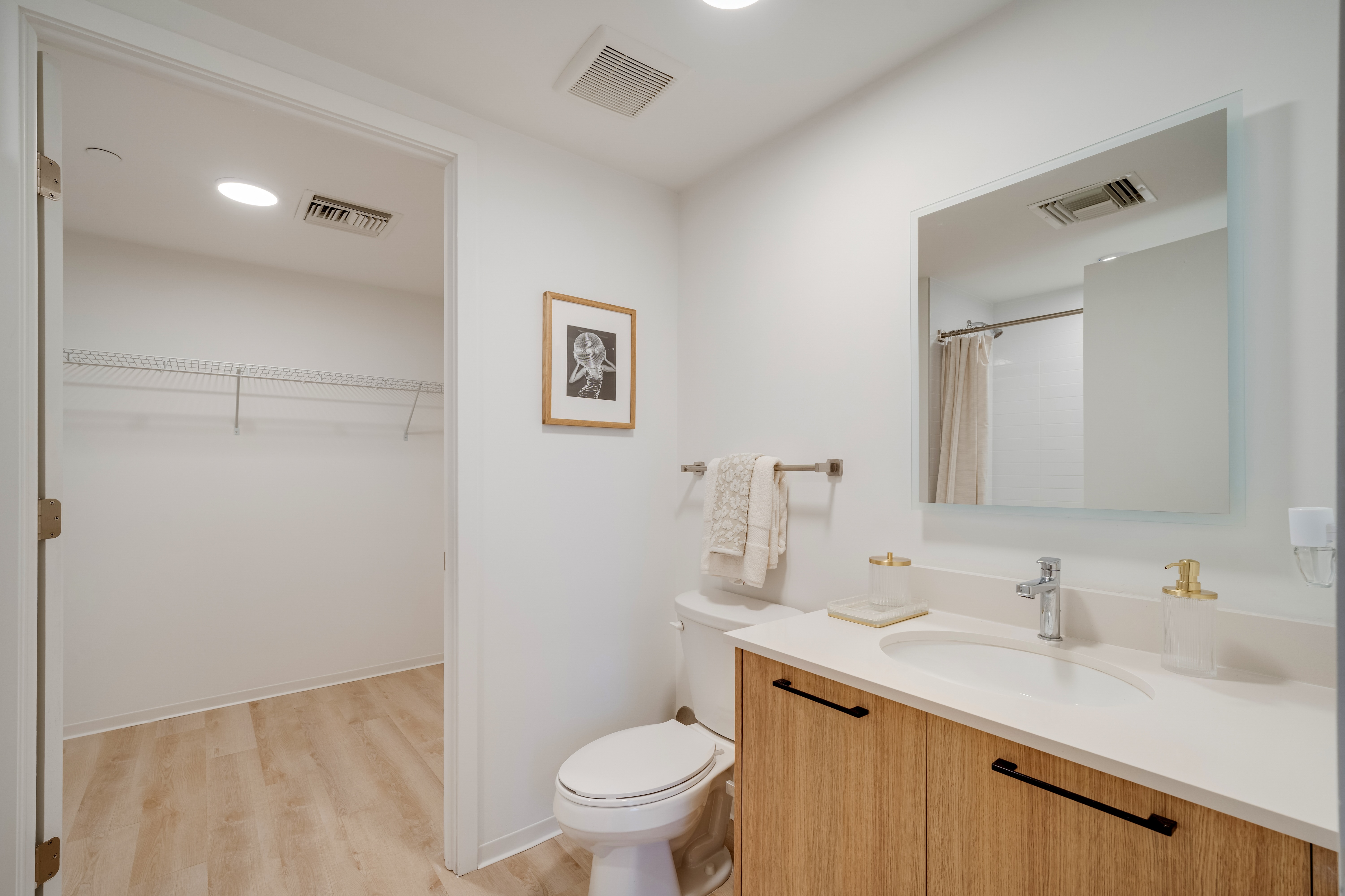 Bathroom with closet